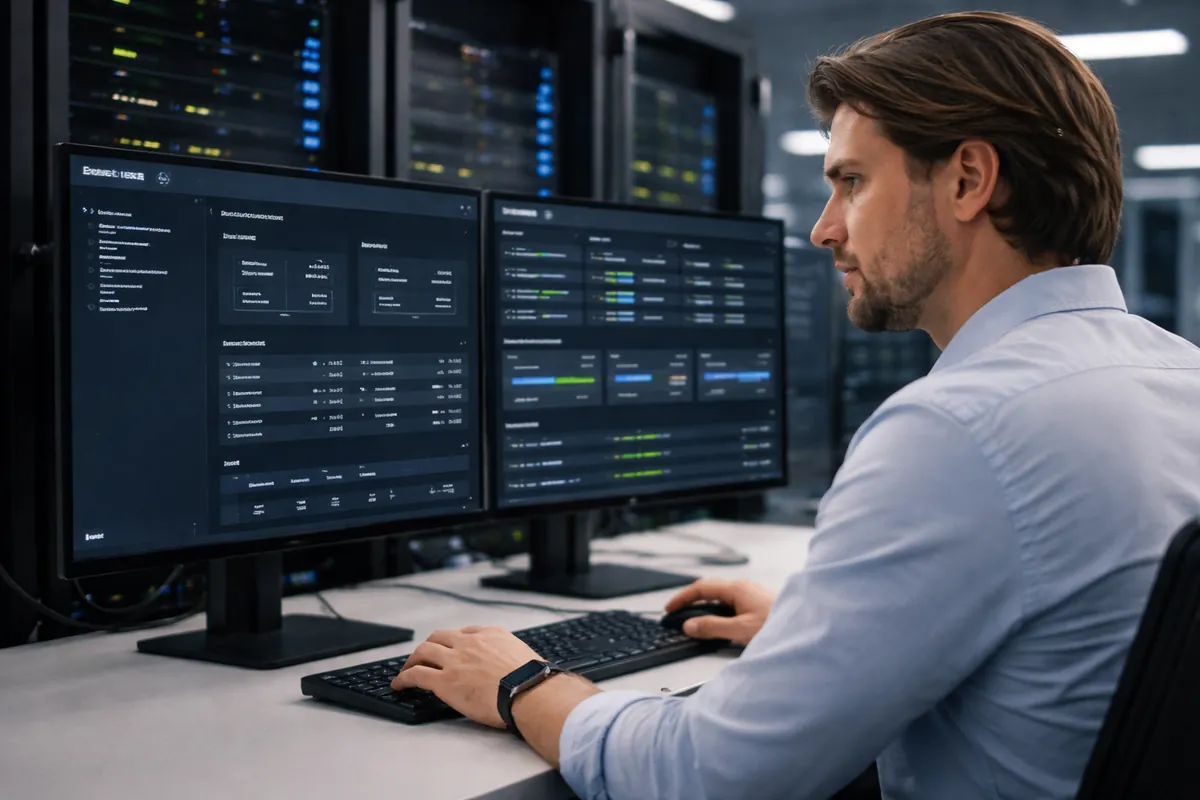 CND specialist managing and monitoring IT infrastructure